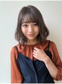 【GARDEN 田中麻由】ふんわりミディボブ×ワンカールパーマ