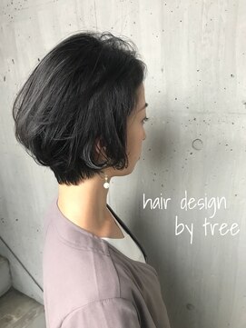 美容室 ツリー(Tree) ノンブロー 大人ショートボブ 『Tree hairsalon 』本厚木
