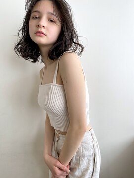 ガレージ バイ グリーン 原宿 表参道(Garage by green) 【loki】無造作ナチュラルボブ