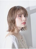 外ハネボブ♪グレージュ/ベージュカラーで透明感○【高田馬場】