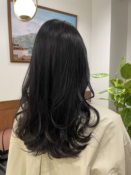 エイトナゴヤ 名駅店(EIGHT nagoya) 【EIGHT nagoya】ブルーブラック/流れるレイヤー/大人巻き