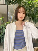 フィルムス 銀座(FILMS) レイヤーカット/デザインカラー/ウェットヘア/オリーブベージュ