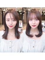 ミラリー トウキョウ(Mirareee Tokyo)&nbsp;20代30代40代◎韓国ヘアー顔周りレイヤー青髪似合わせカットロブ