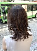 伸ばしかけヘア レイヤーカット アッシュカラー【坂根】
