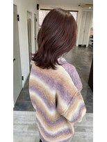 リズム(lysm)&nbsp;ピンクブラウン × ミディアムヘア