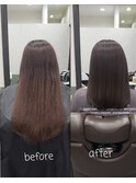 髪質改善カラーエステカット