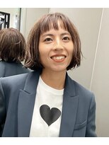 ナループロアボタン(Nalu pu loa BOTAN)&nbsp;ボブパーマ/黒髪パーマ/切りっぱなしボブ/ショートボブ