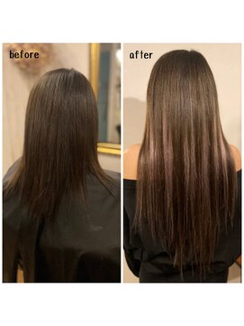 エクステンション キュー(extension Q) プルエクステ/ダイヤモンド毛質52cm(胸下)