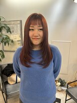 ジエクト ヴィシア(The Ect VIXIA)&nbsp;レイヤーカット　内巻きレイヤー　レイヤー　韓国ヘア　ピンク