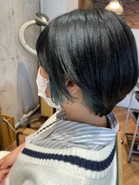 ヘアーショップ エヌアンドエー 越谷店(hair shop N&A) 大人ショート#7 大人かわいい丸みボブ/イヤリングカラー