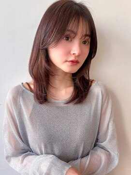 ラフ フロム ガーデン(Laf from GARDEN) セミディ/姫カット/レイヤー/韓国風/シアーカラー/ワンカール