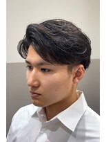 ジーナ 渋谷神南(Zina) ◎毛流れショートサイドパート◎メンズカット/センターパート/