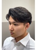 ◎毛流れショートサイドパート◎メンズカット/センターパート/