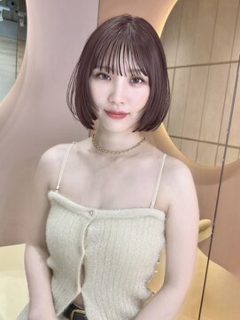 グロー 大宮(GLROW) ボブレイヤーボブ顔周り前髪haruhi大宮切りっぱなし