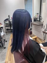 セシルヘアー なんば店(Cecil hair)&nbsp;インナーカラー/ブルー/レッド/デザインカラー