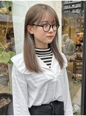 ブリーチなしダブルカラーで作るベージュ/落合