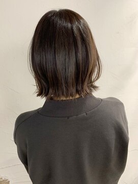 美容室カードル 新小岩店(Cadre) シアーグレージュで大人可愛い外ハネボブ×小顔ネオウルフ