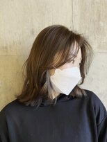 ハーフアンドハーフ(HALF and HALF)&nbsp;オリーブベージュ/レイヤー/髪質改善/艶髪/地毛風ストレート