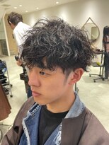アース 三軒茶屋店(HAIR&MAKE EARTH) 三軒茶屋_メンズ_ミディアム_ツイストスパイラルパーマ_無造作