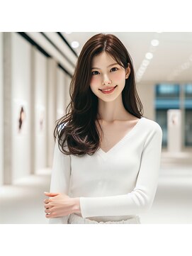 ★美髪レイヤーカット顔まわりレイヤーくびれミディアムレイヤー