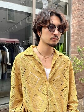 グリーンミドル(GREEN middle) メンズカット/メンズパーマ/メンズショート/ウルフショート