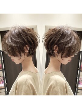 バンプ ギンザ(BUMP GINZA) 丸顔面長40代50代×絶壁解消大人美人ショートパーマ 安