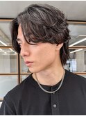 ◎20代フェザーパーマ×センターパート小顔