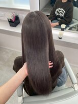 ミル 心斎橋(MIL)&nbsp;艶髪透明感グレージュ/髪質改善ストレート/心斎橋