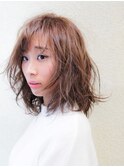 エアリーなラフパーマ