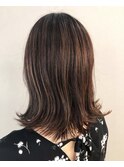 かんしゃ【Ｍａｒｉｋｏ】ローライトカラー×外ハネミディアム