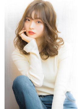 ニクス フリー ウエストバーン(nix free WB) ベージュカラー/大人甘カジ/シースルーバング