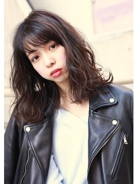 ラフィス ヘアー パーク 枚方2号店(La fith hair park) エフォートレスシック@ほつれウェーブミディ