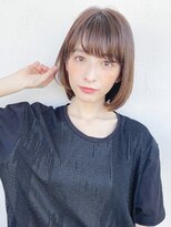 アイティー バイ アルバム 浦和店(IT by ALBUM) 耳掛けボブ_セシルカットココアブラウンフリンジウェーブ_37540