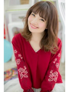 ミック 日暮里店(miq) シースルーバング＆プリカールくせ毛風こなれヘアa1