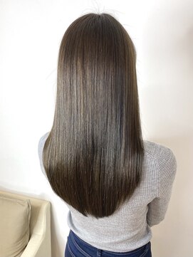 ジーナ 福岡千早(Zina) 【Zina 千早】髪質改善＊大人かわいい＊くすみブルー