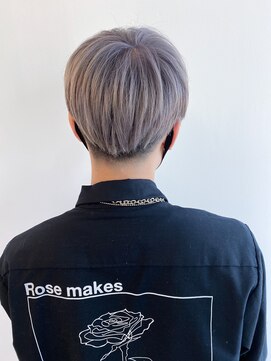 レフ(LEF) 【オダオススメ！】ラベンダーシルバー×ツーブロマッシュ