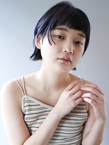 フリップビーアヴェダ(FLIP B AVEDA)&nbsp;本八幡×ケアブリーチ×寒色カラー×シンプルボブ×パープル