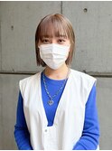 ぷつっとボブ×ベージュ