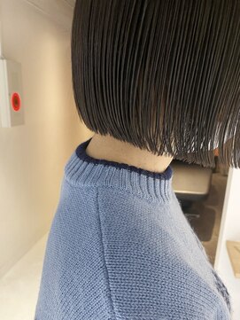 コフィー バイ メルト 吉祥寺(cofy by melt) 【三ツ井純】切りっぱなしボブ ストレート オリーブグレージュ