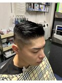 アップバングフェードカット