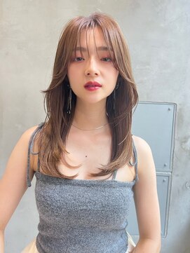 スティーロ 渋谷(Steelo) ミルクティーベージュ レイヤーカット