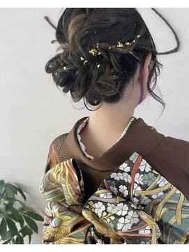 リンク(Link) 【Link】ゆるふわシニヨン/ヘアアレンジ/着物アレンジ/振袖
