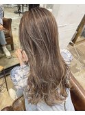 【中迫】大人の上品なハイライトカラー白髪ぼかし