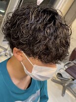 フィフスワン(fifth one) 波巻きパーマメンズパーマメンズヘアツーブロックツイストパーマ