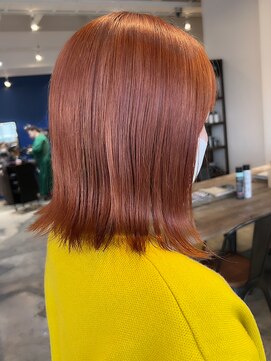 ミル 今治(1003 mille IMABALI) セミディ/カラー/ピンクオレンジ/ピンクカラー/オレンジカラー