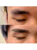 メンズ 目元のおしゃれアイブロウ  眉カット眉ワックス眉脱毛#1