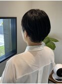 パーマ風ショートスタイル