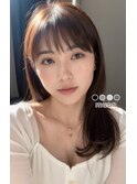 愛され胸上セミロング