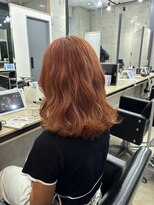アジールヘア 赤羽駅南口店(agir hair)&nbsp;オレンジベージュケアブリーチイルミナカラー高発色暖色カラー
