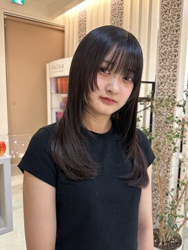 シー 白楽町エスパーク店(she.) 【韓国風】セミロング×レイヤーカット